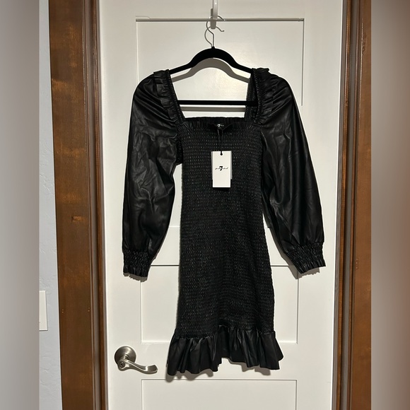 7 For All Mankind Dresses & Skirts - 7 for all Mankind faux leather mini dress Size Medium New with tag